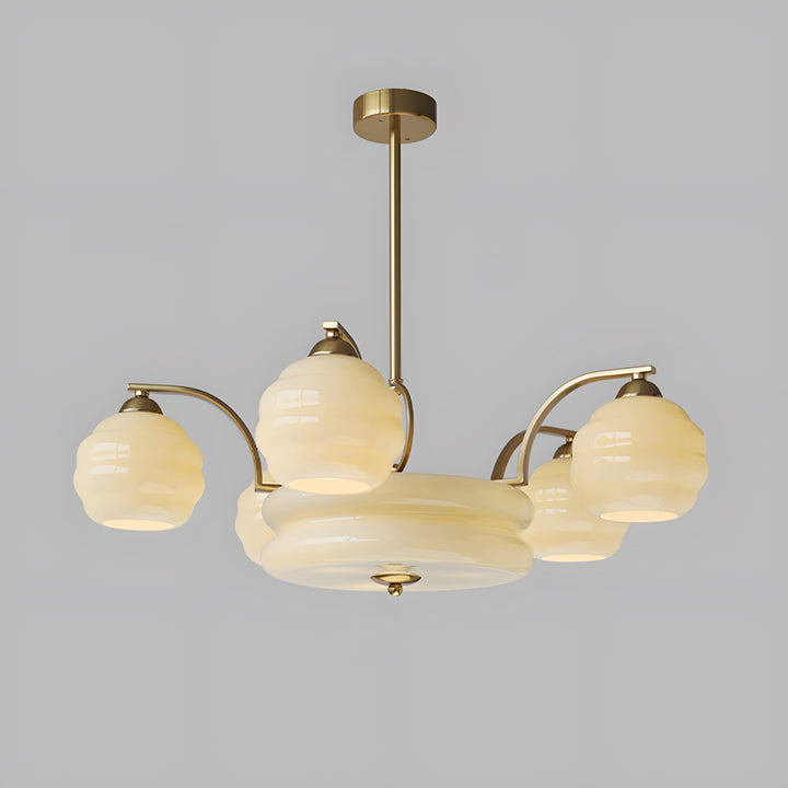 Lunara Kronleuchter mit Glasakzenten im modernen Design