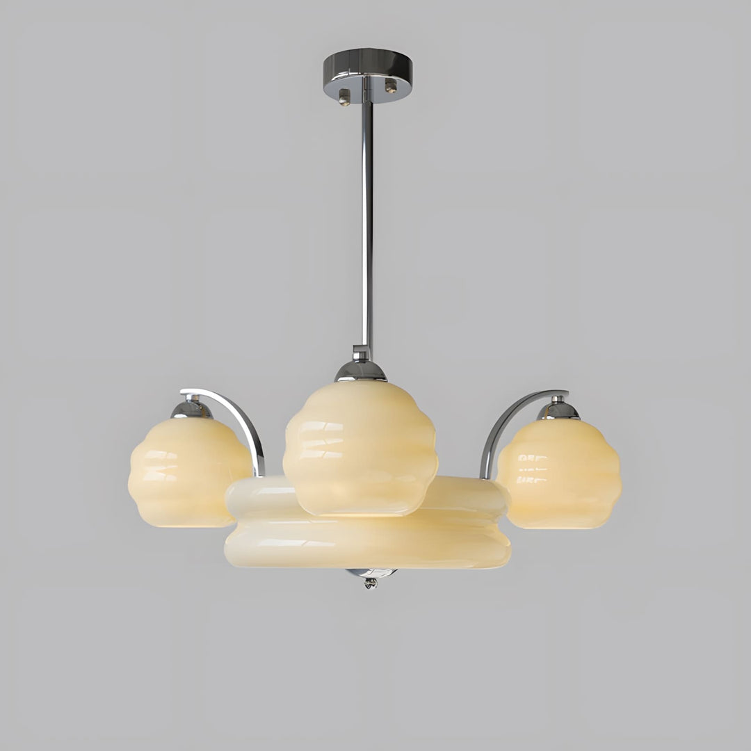 Lunara Kronleuchter mit Glasakzenten im modernen Design