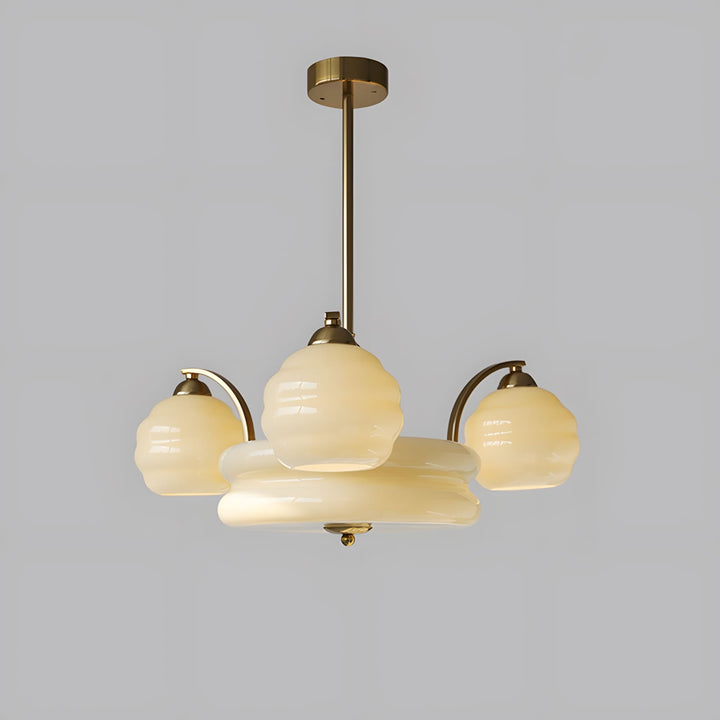 Lunara Kronleuchter mit Glasakzenten im modernen Design