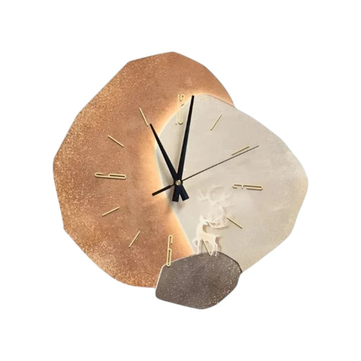 Wanduhr Monddesign Minimalistisch