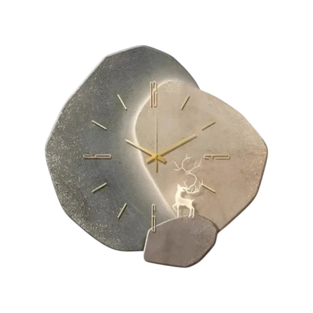 Wanduhr Monddesign Minimalistisch