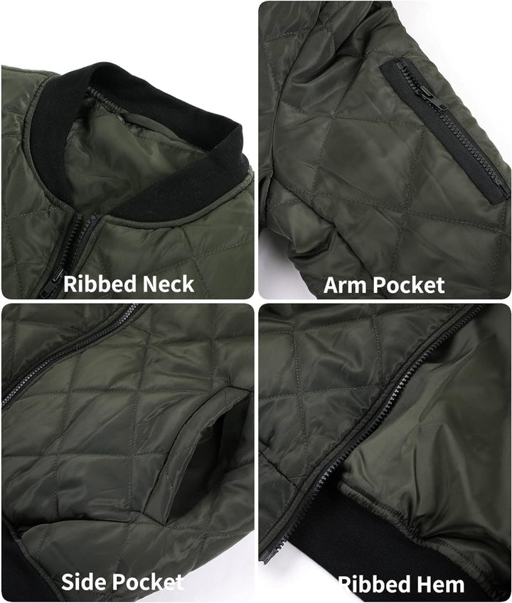 Women's Bomber Jacket with Zipper in a Casual Design 