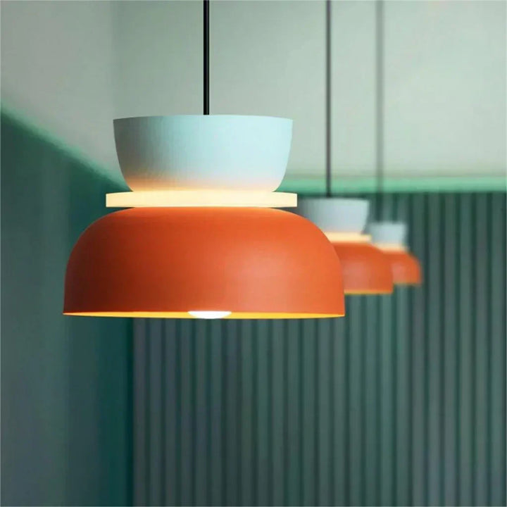 Nordic Macaron style pendant light with LED