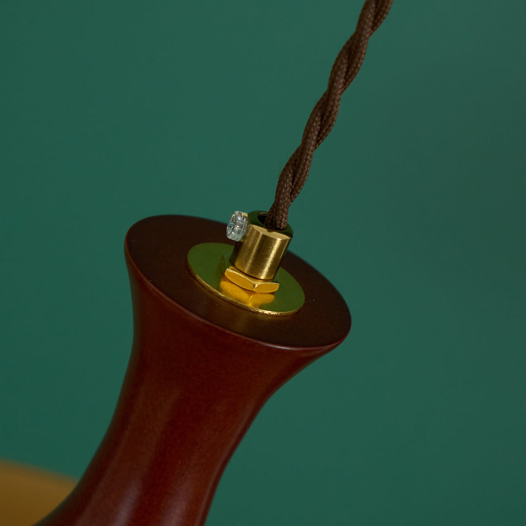 Mayon pendant lamp with brown glass shade