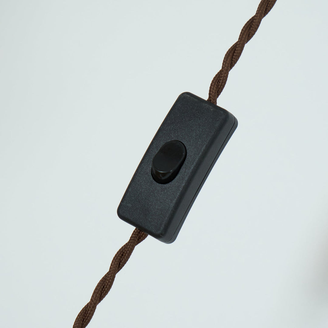 Mayon pendant lamp with brown glass shade