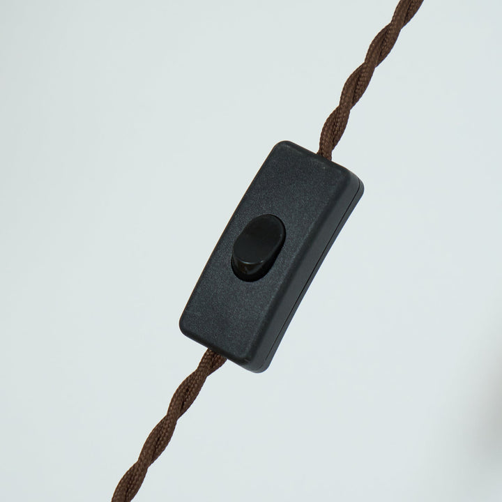 Mayon pendant lamp with brown glass shade