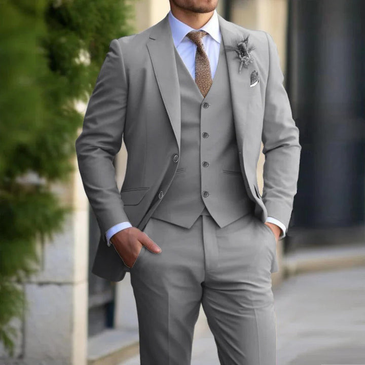 Men's Three-Piece Slim Fit Suit 