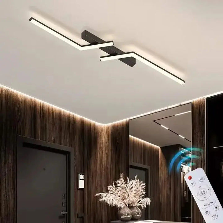 Modern LED ceiling light – slim, bright &amp; with remote control