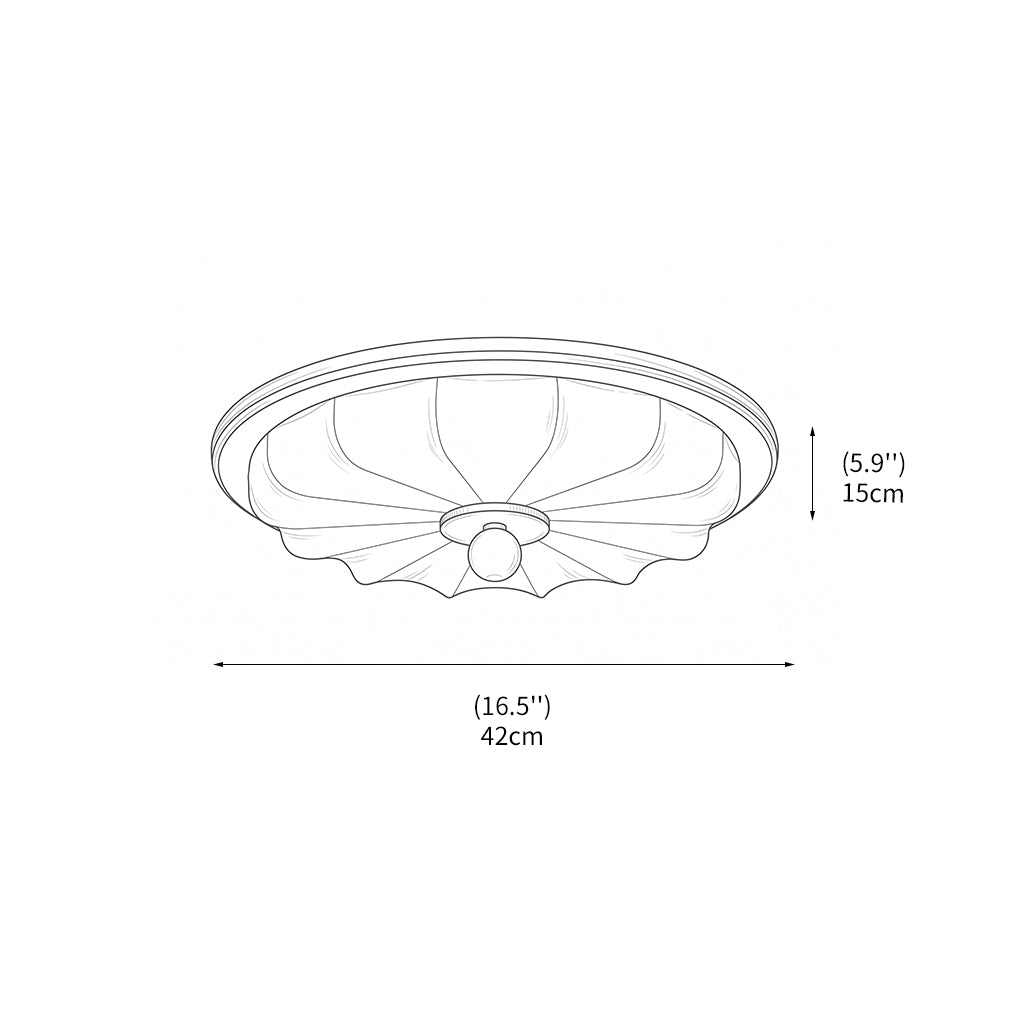 Deckenleuchte mit integriertem LED-Modul und schlichtem skandinavischem Design