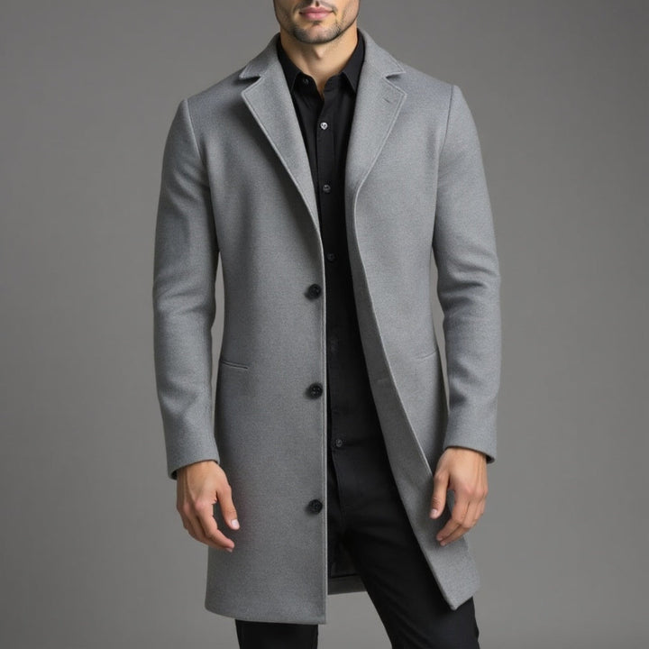 Men's Slim Fit Trench Coat for Winter