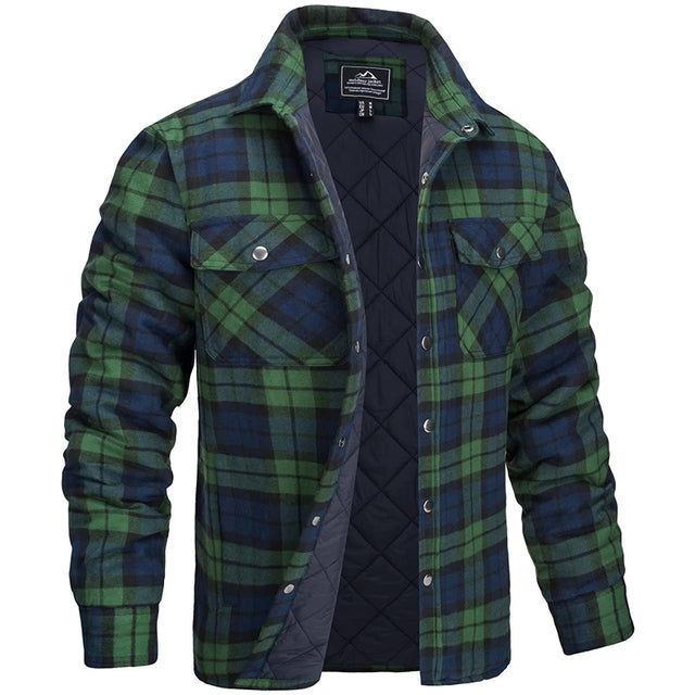 Men's flannel jacket with a modern cut