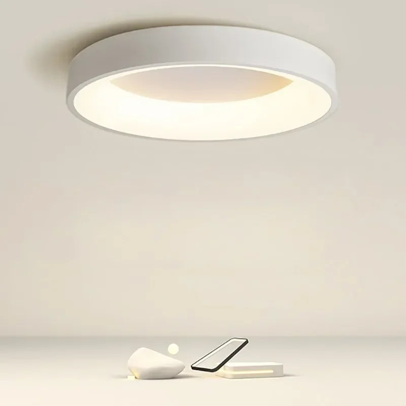 Nordic Round LED Ceiling Light CelestialBeam – Minimalist Design &amp; Warm Light