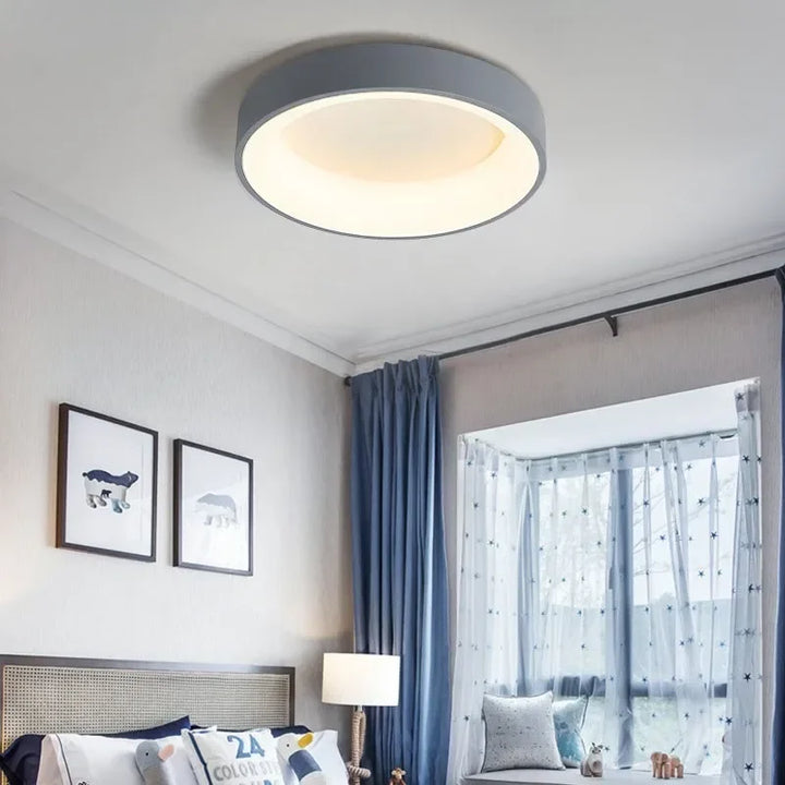 Nordic Round LED Ceiling Light CelestialBeam – Minimalist Design &amp; Warm Light