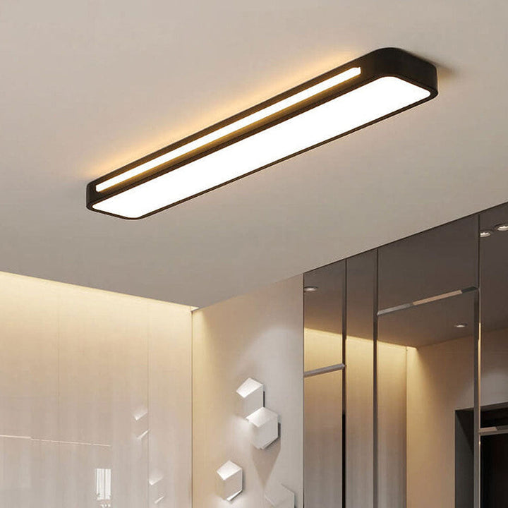 Nordic LED ceiling light – elongated, dimmable &amp; modern