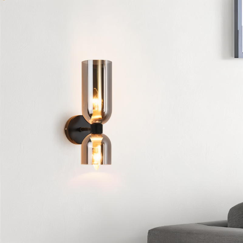 LED Wall Light Up &amp; Down – Modern Glass Lamp for Hallway and Living Area