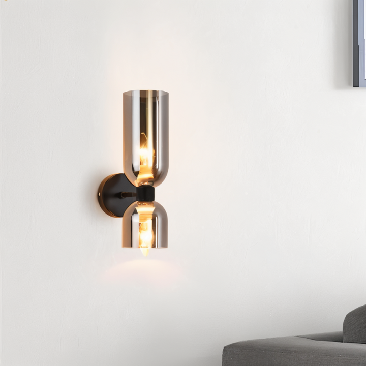 LED Wall Light Up &amp; Down – Modern Glass Lamp for Hallway and Living Area