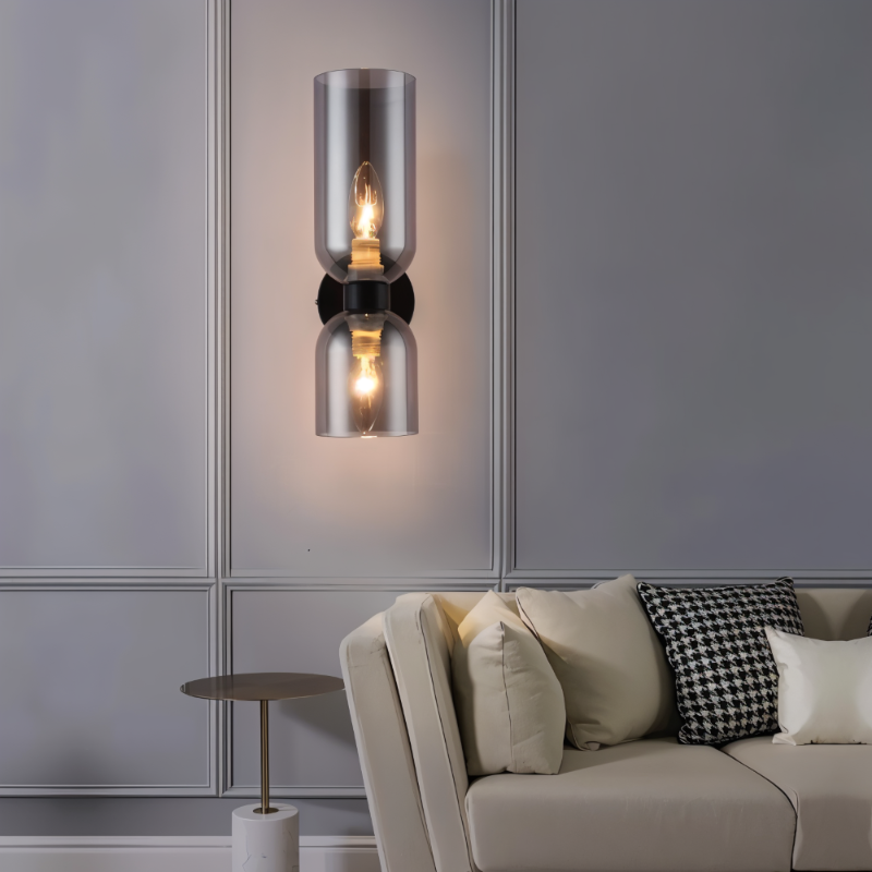 LED Wall Light Up &amp; Down – Modern Glass Lamp for Hallway and Living Area