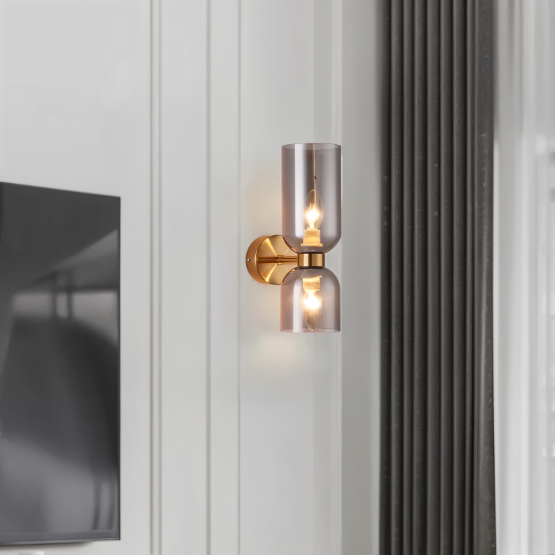 LED Wall Light Up &amp; Down – Modern Glass Lamp for Hallway and Living Area