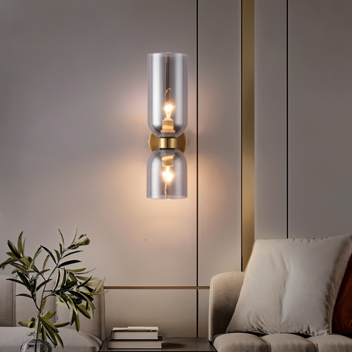 LED Wall Light Up &amp; Down – Modern Glass Lamp for Hallway and Living Area