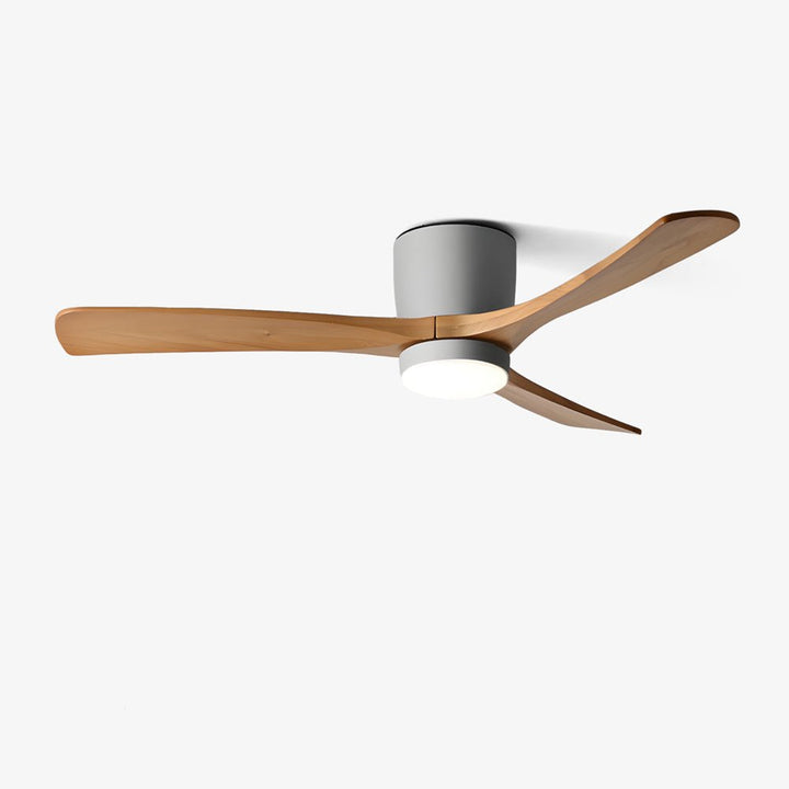 Nordic ceiling fan with LED lighting and remote control 