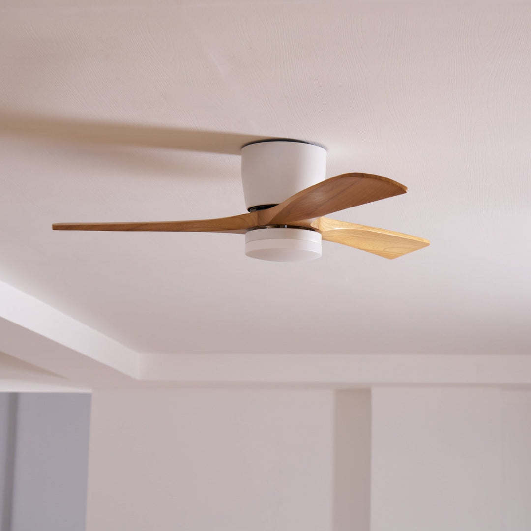 Nordic ceiling fan with LED lighting and remote control 