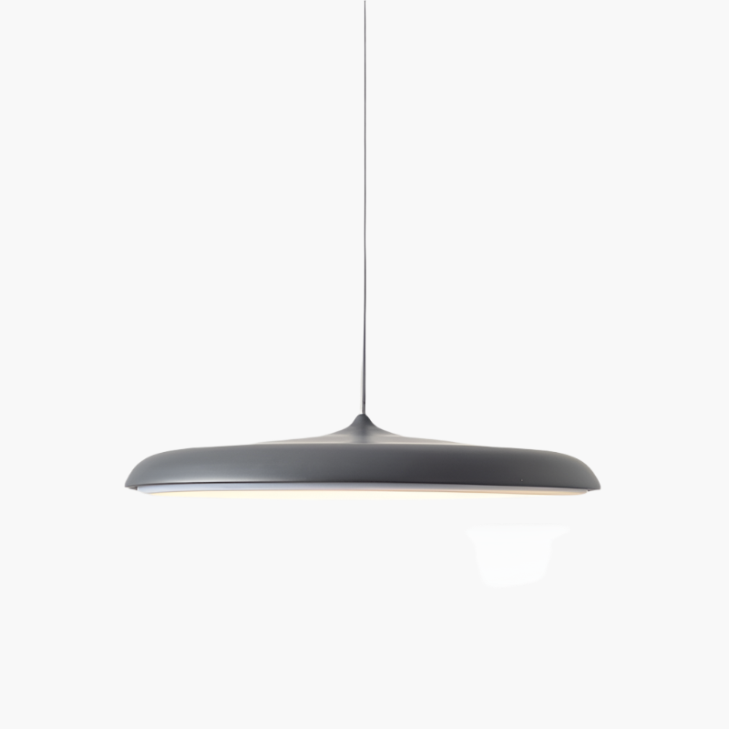 Scandinavian LED pendant light in a disc design