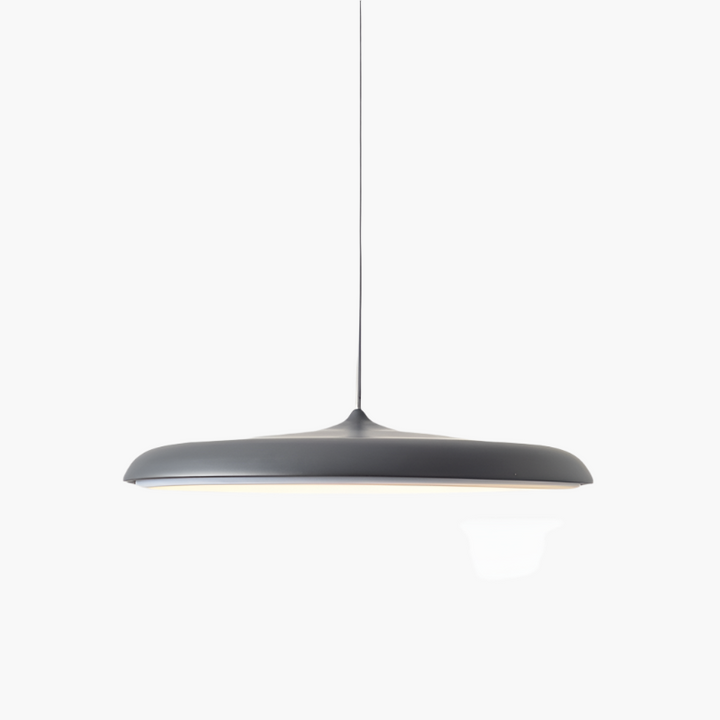 Scandinavian LED pendant light in a disc design