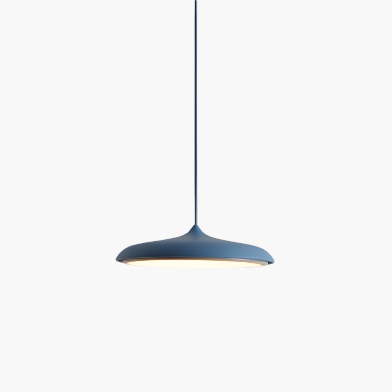 Scandinavian LED pendant light in a disc design