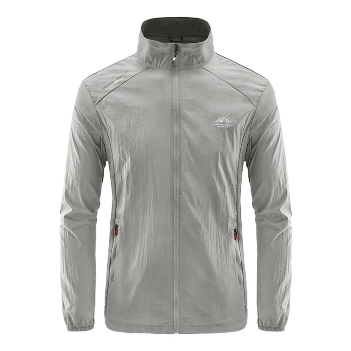 Men's Lightweight Outdoor Jacket with Waterproof Design 
