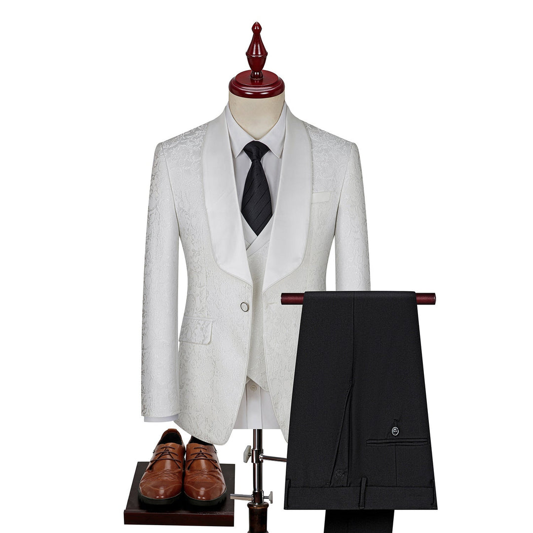 Men's 3-Piece Floral Suit Set | Wedding &amp; Formal Occasions