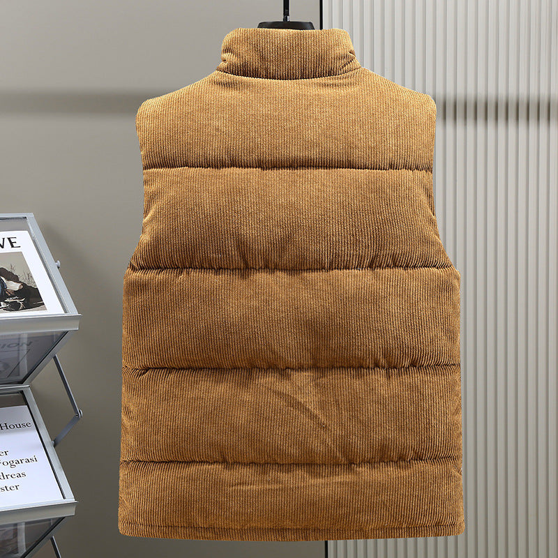 Men's Corduroy Body Warmer with Pockets