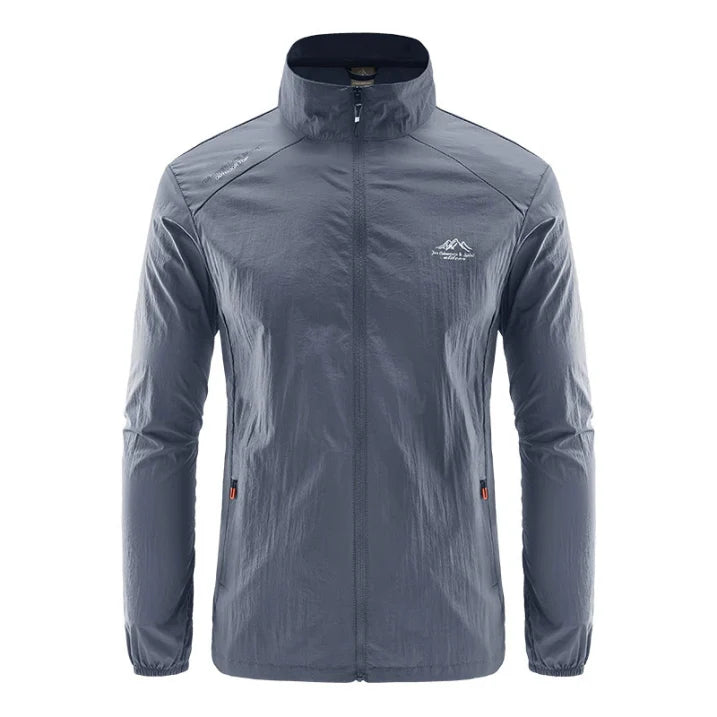 Men's Lightweight Outdoor Jacket with Waterproof Design 