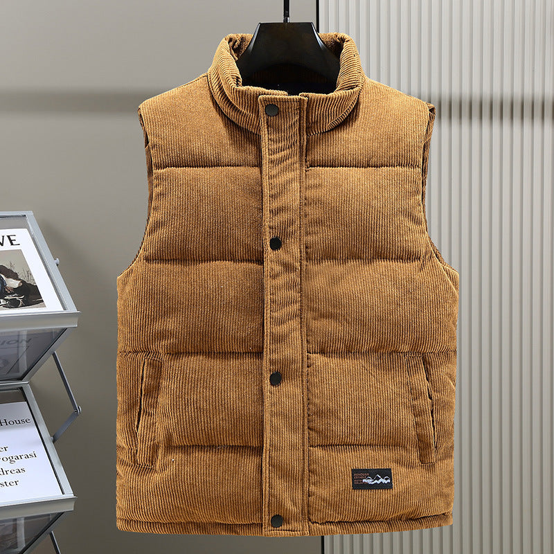Men's Corduroy Body Warmer with Pockets