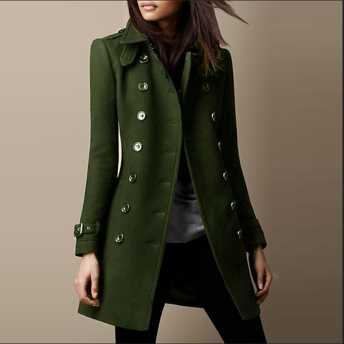 Women's Long Winter Coat with Stylish Design 