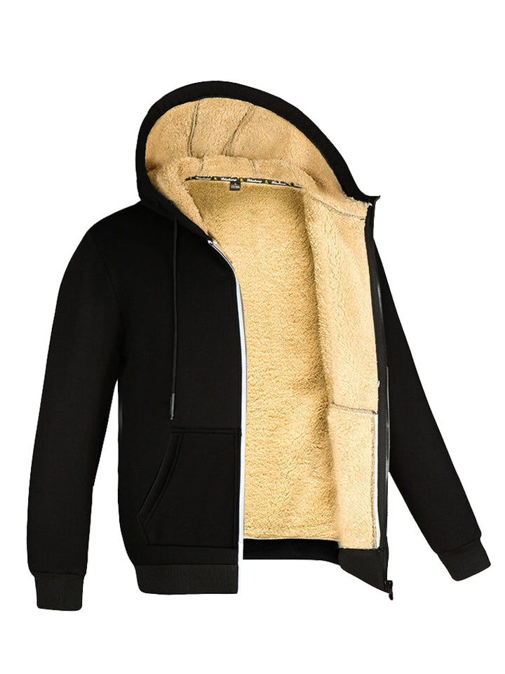Men's Fleece Vest with Hood and Lining 