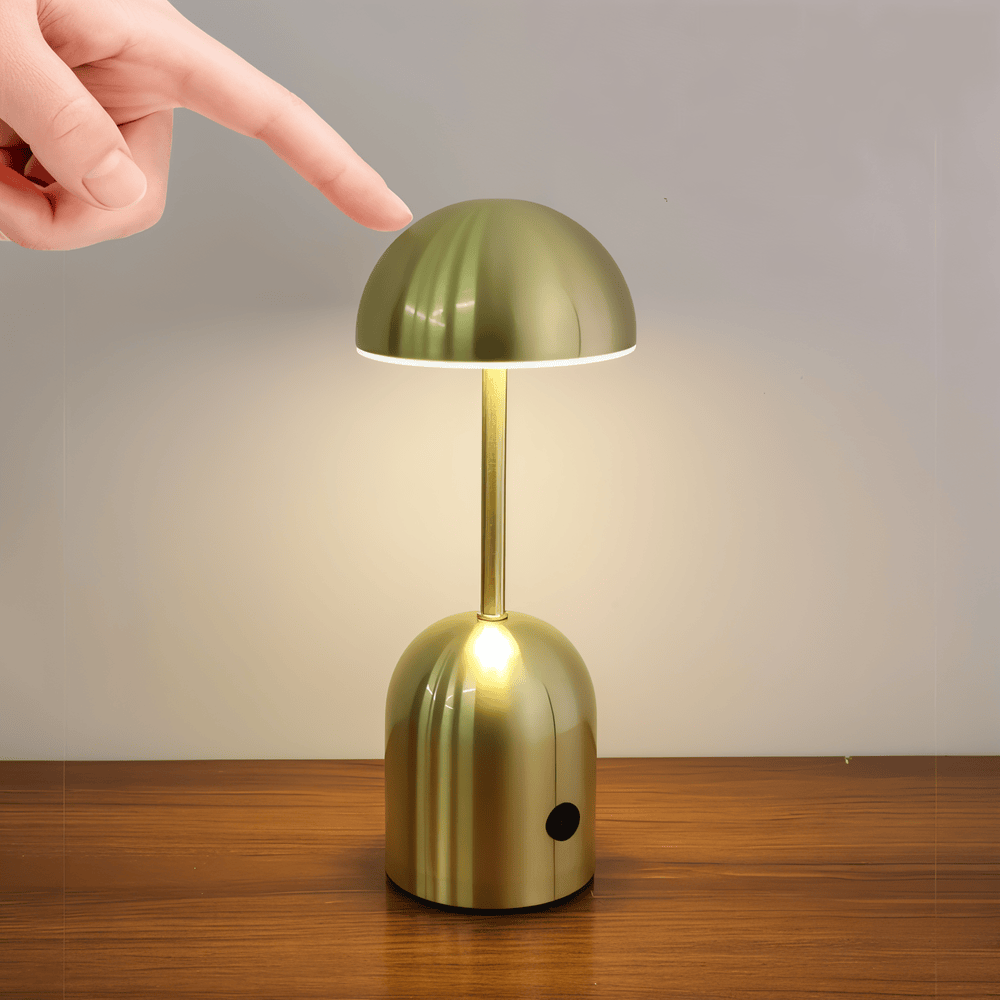 Table lamp, metal dome design – Modern LED accent lighting