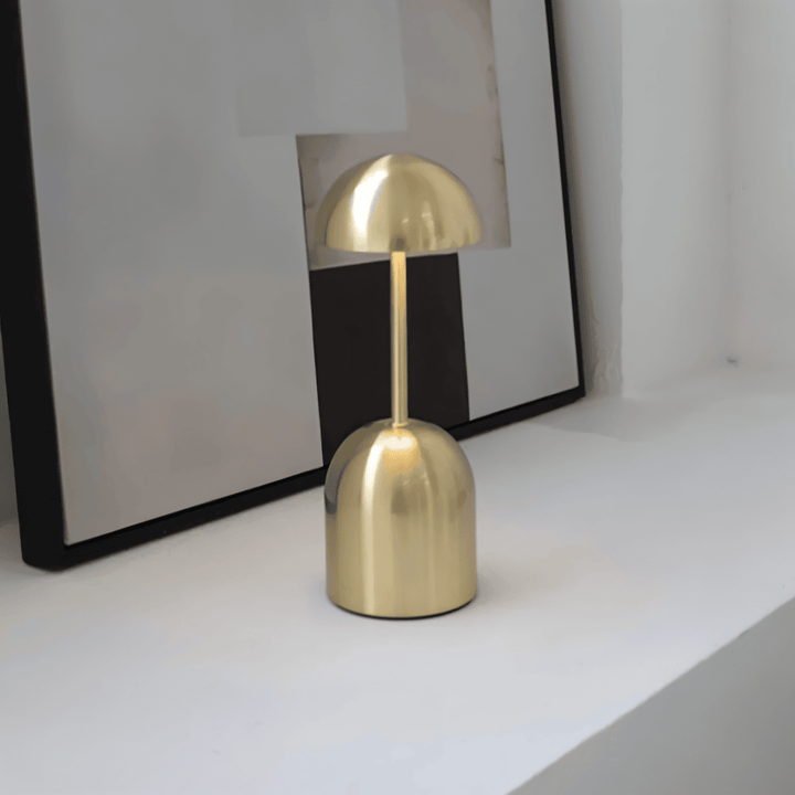 Table lamp, metal dome design – Modern LED accent lighting