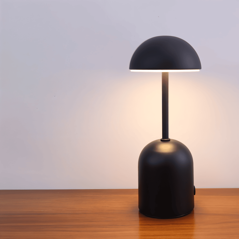 Table lamp, metal dome design – Modern LED accent lighting