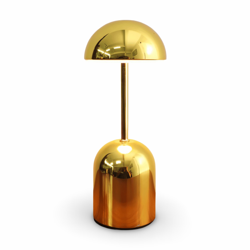 Table lamp, metal dome design – Modern LED accent lighting