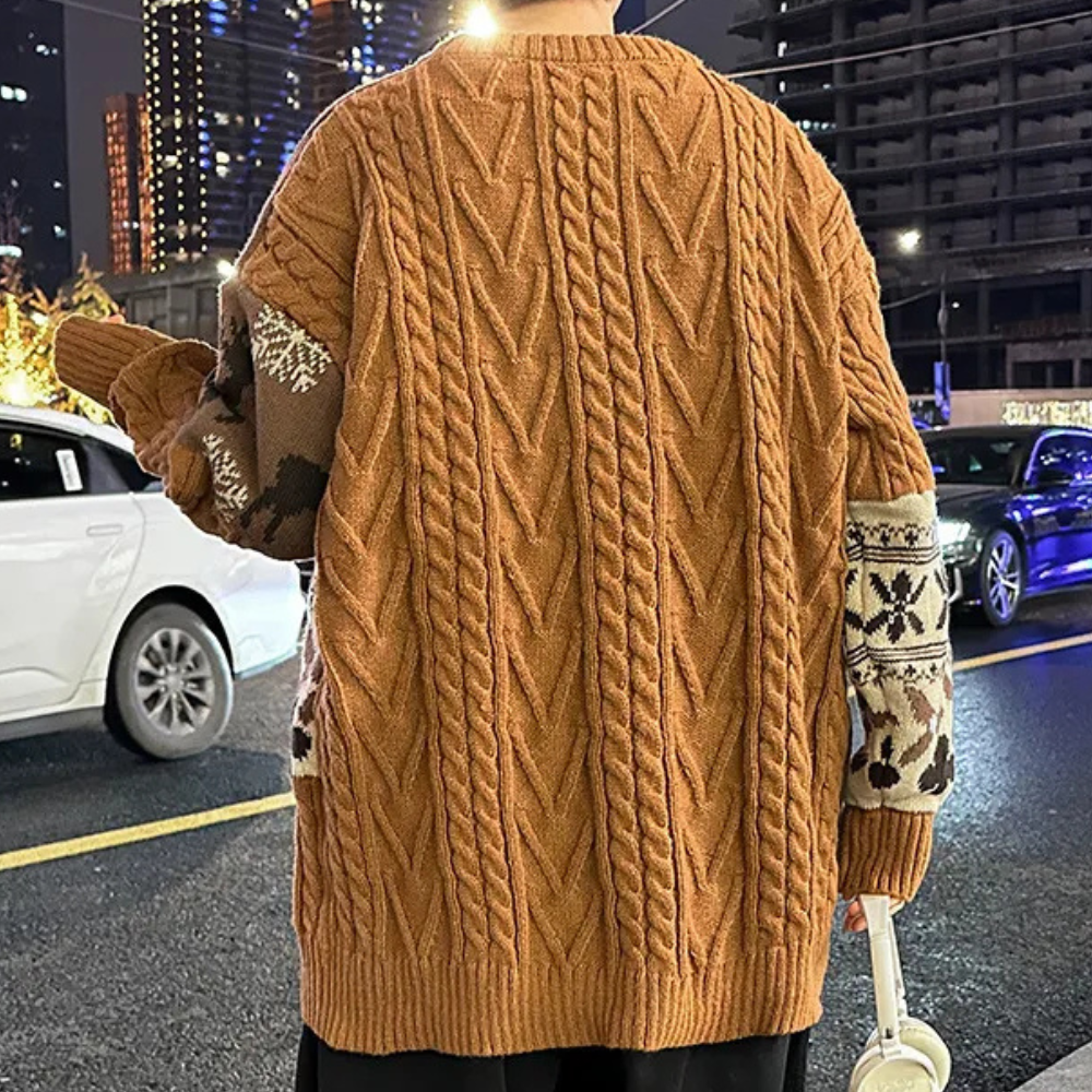 Men's Loose Fit Knit Sweater