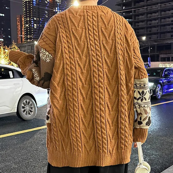 Men's Loose Fit Knit Sweater