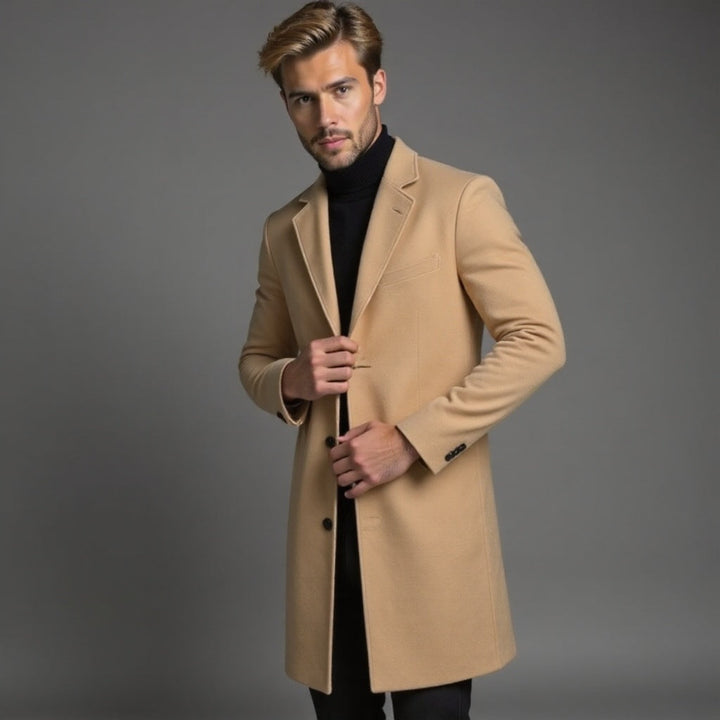 Men's Slim Fit Trench Coat for Winter