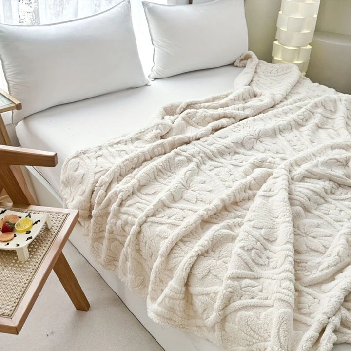 French blanket in classic style for sofa and bed 