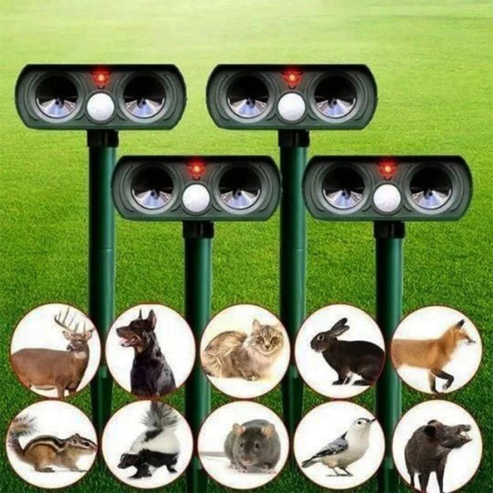 Solar-powered infrared animal repeller – Effective pest control for garden &amp; yard