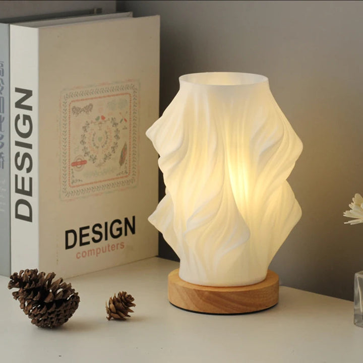 Tischlampe LED Wellenform Kunststoff