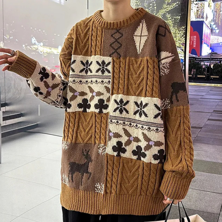 Men's Loose Fit Knit Sweater