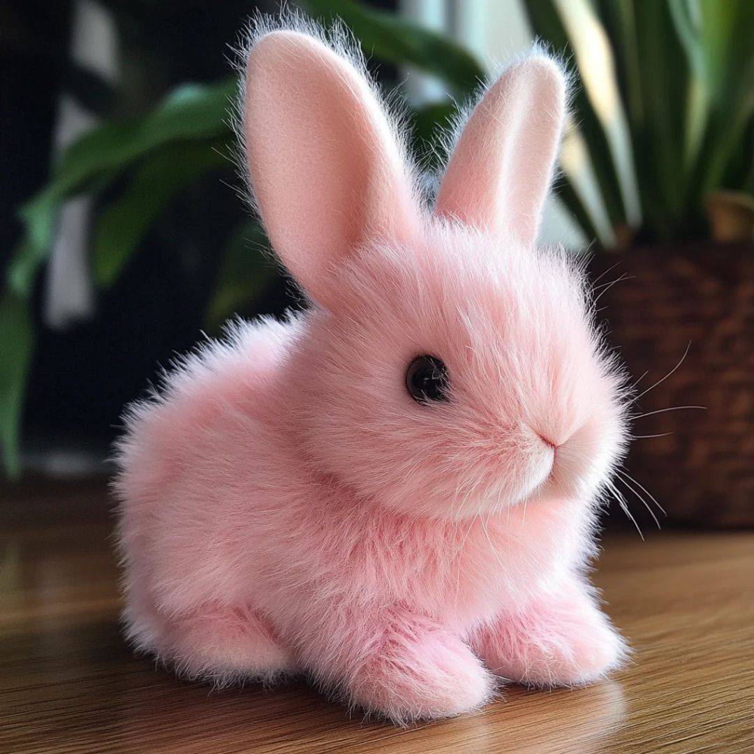 Fluffy Bunny Plush Rabbit – Cuddly stuffed animal with realistic details