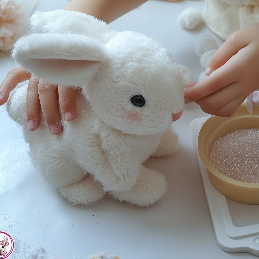 Fluffy Bunny Plush Rabbit – Cuddly stuffed animal with realistic details