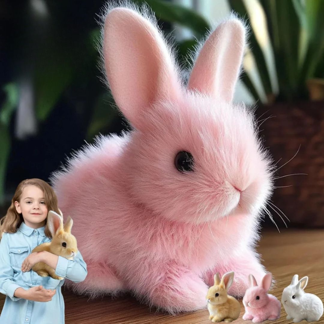 Fluffy Bunny Plush Rabbit – Cuddly stuffed animal with realistic details