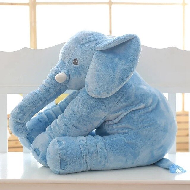 Cuddly elephant plush cushion for children's room